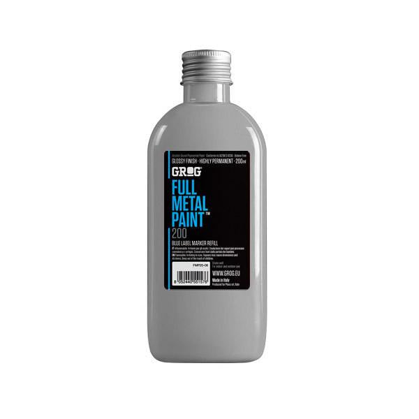 Grog Full Metal Paint Refill - 200ml - Burning Chrome