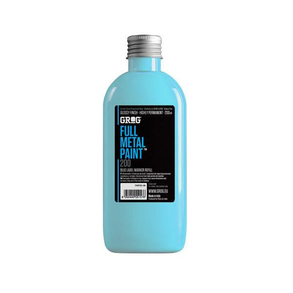 Grog Full Metal Paint Refill - 200ml - Iceburg Blue