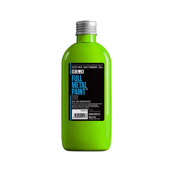 Grog Full Metal Paint Refill - 200ml - Laser Green