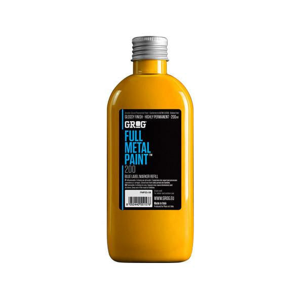 Grog Full Metal Paint Refill - 200ml - Sunray Yellow
