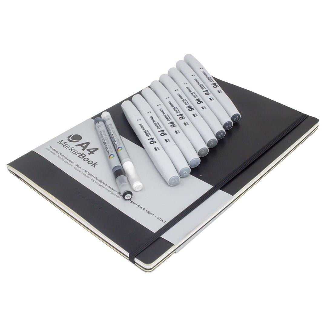 MTN Pro Blackbook Marker Pack Greyscale Edition | Montana Colors | Spray Planet