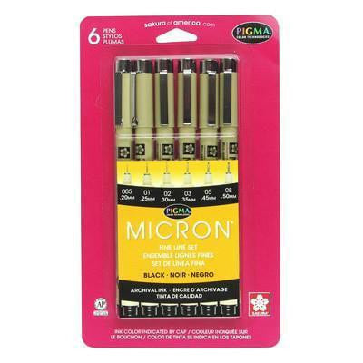 Sakura Pigma Micron Variety 6 Pack | Spray Planet