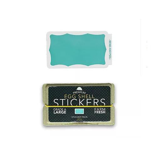 Egg Shell Teal Wavy Border Blanks | Spray Planet