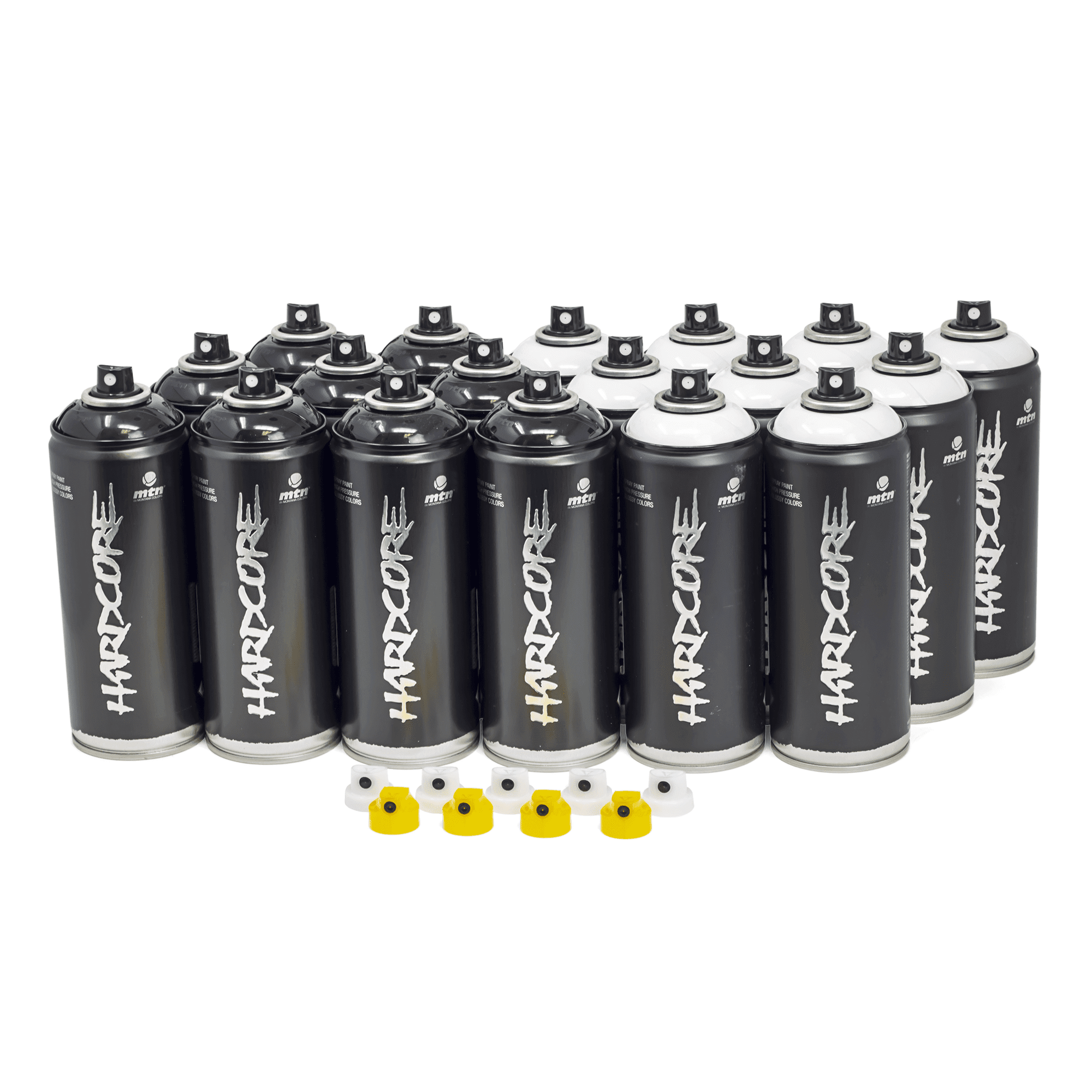 MTN Hardcore Black & White Throwie 18 Combo | Spray Planet