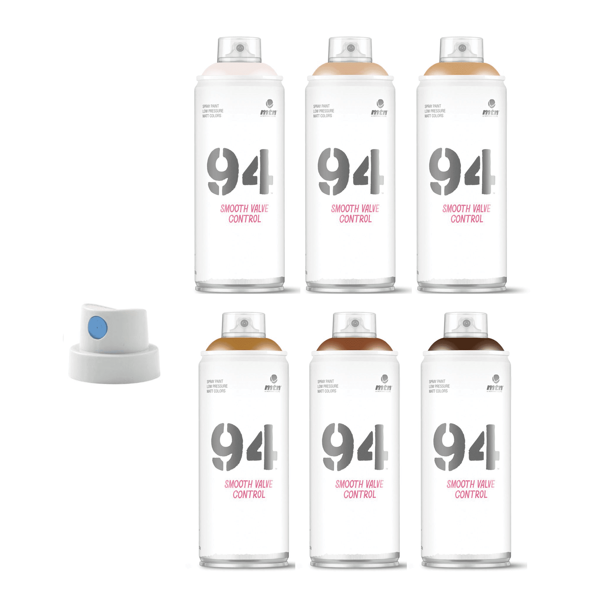 MTN 94 Skin Tones #2 6-Pack | Spray Planet